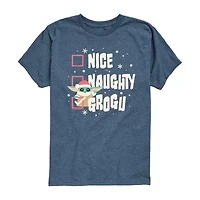 Little & Big Kid Boys Crew Neck Short Sleeve Regular Fit Star Wars Graphic T-Shirt