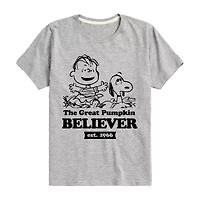 Little & Big Kid Boys Crew Neck Short Sleeve Regular Fit Peanuts Graphic T-Shirt