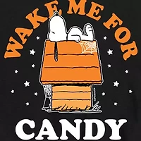 Candy Halloween Little & Big Kid Boys Crew Neck Short Sleeve Regular Fit Peanuts Snoopy Graphic T-Shirt