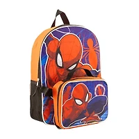 Boys Spiderman Adjustable Straps Backpack