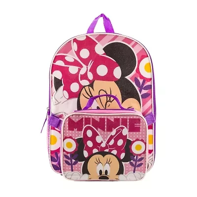 Disney Girls Minnie Mouse Adjustable Straps Backpack