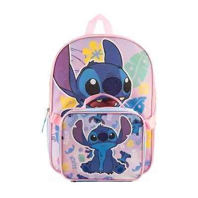 Disney Collection Girls Lilo & Stitch Adjustable Straps Backpack