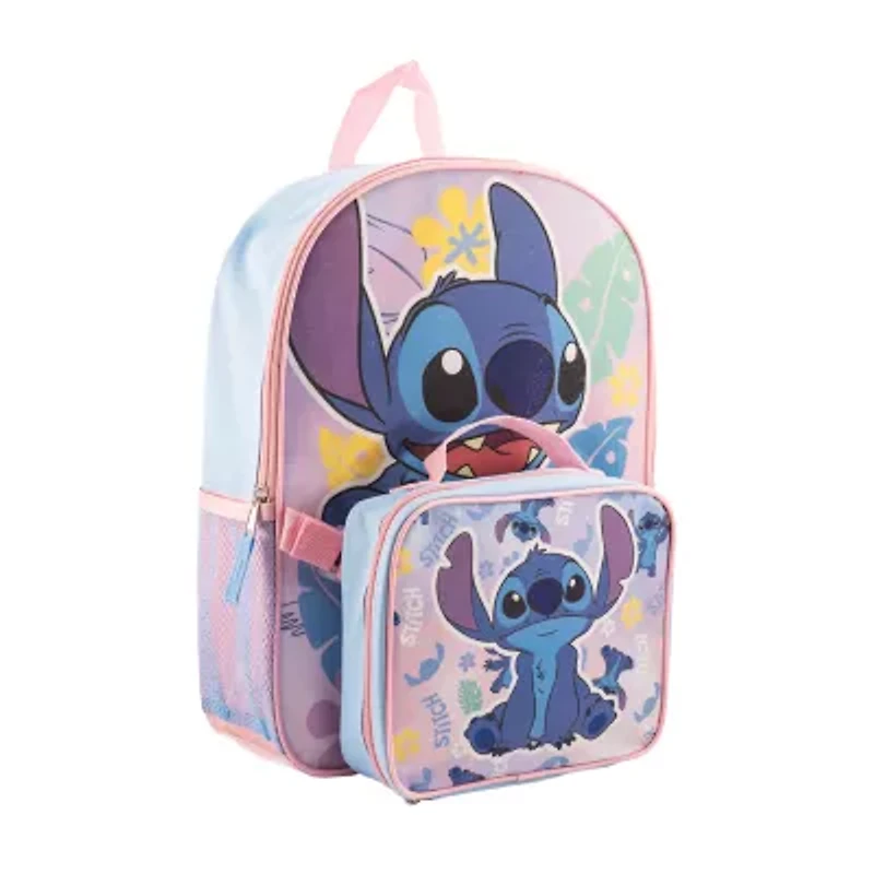 Disney Collection Girls Lilo & Stitch Adjustable Straps Backpack