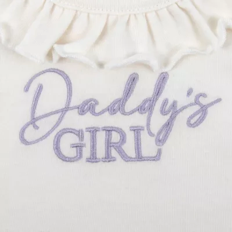 Baby Essentials Daddys Girl Girls 2-pc. Pant Set