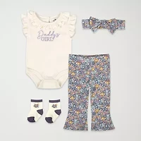 Baby Essentials Daddys Girl Girls 2-pc. Pant Set