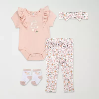 Baby Essentials Little Miss Perfect Girls 2-pc. Pant Set