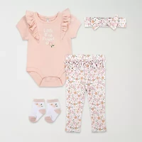 Baby Essentials Little Miss Perfect Girls 2-pc. Pant Set