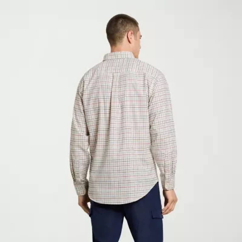 Van Heusen Weekend Mens Long Sleeve Regular Fit Button-Down Shirt