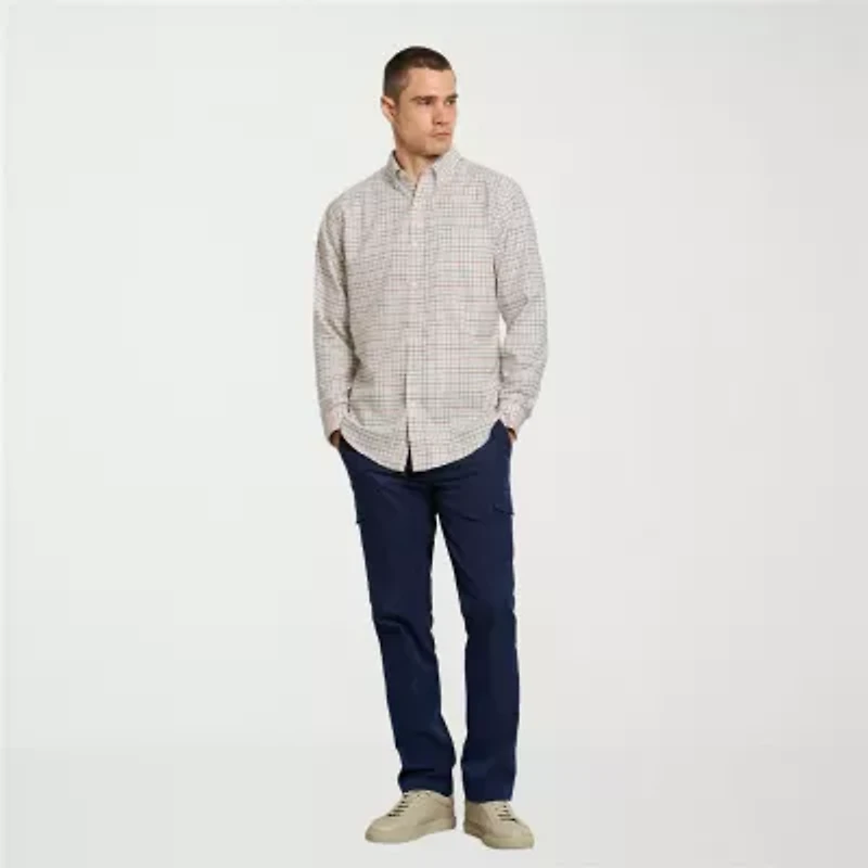 Van Heusen Weekend Mens Long Sleeve Regular Fit Button-Down Shirt
