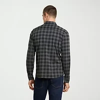 Van Heusen Performance Mens Long Sleeve Slim Fit Button-Down Shirt