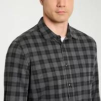 Van Heusen Performance Mens Long Sleeve Slim Fit Button-Down Shirt