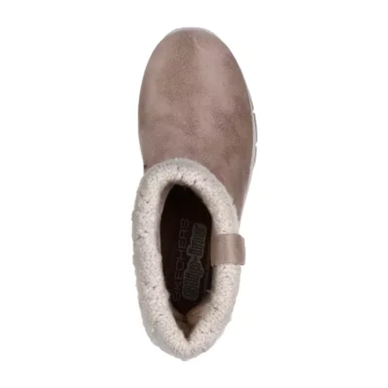 Skechers Hands Free Slip-Ins Womens Easy Going Cozy Weather 2 Flat Heel Winter Boots