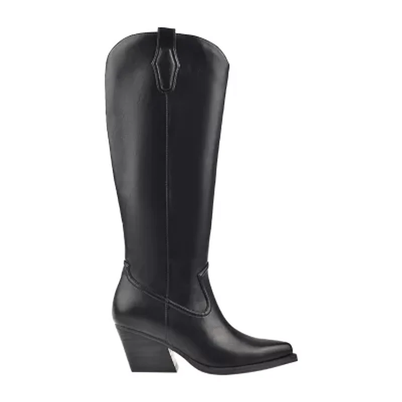 DV8 Womens Kyna Stacked Heel Cowboy Boots