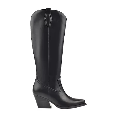 DV8 Womens Kyna Stacked Heel Cowboy Boots