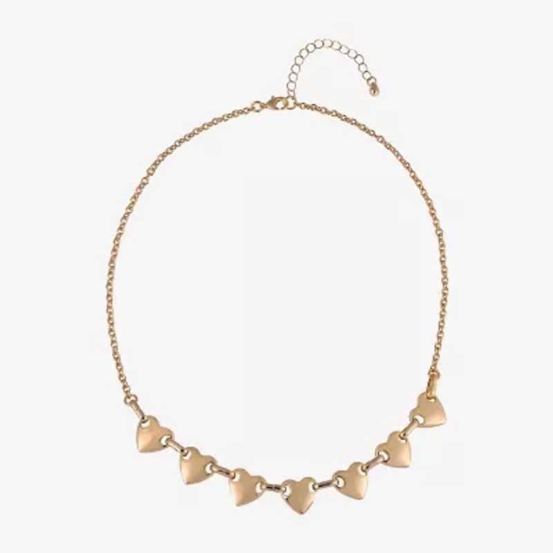 Arizona Gold Tone Womens 18 Inch Collar Necklace