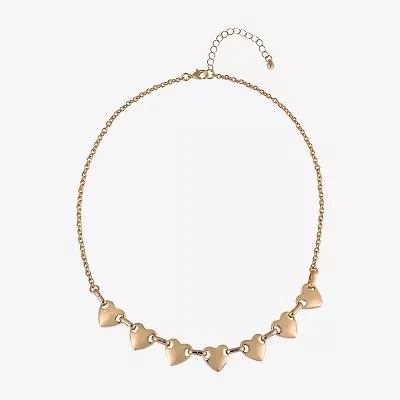 Arizona Gold Tone Womens 18 Inch Collar Necklace