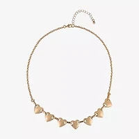 Arizona Gold Tone Womens 18 Inch Collar Necklace