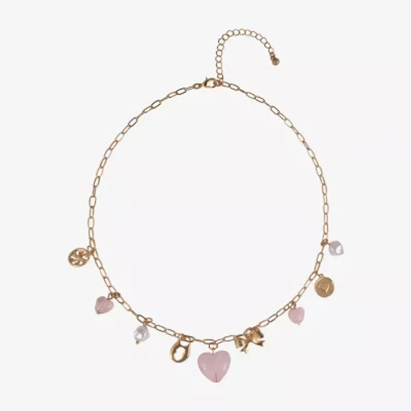 Arizona Gold Tone Womens 18 Inch Collar Necklace