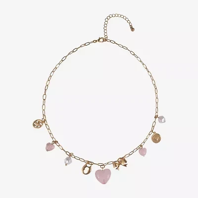 Arizona Gold Tone Womens 18 Inch Collar Necklace