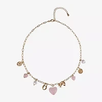 Arizona Gold Tone Womens 18 Inch Collar Necklace