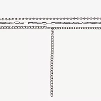 Arizona Silver Tone Womens 19 Inch Y Necklace