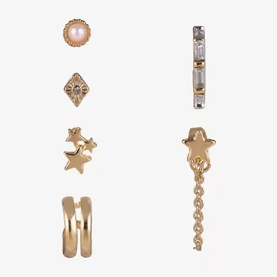 Arizona Gold Tone Womens 16mm Star Single Earring