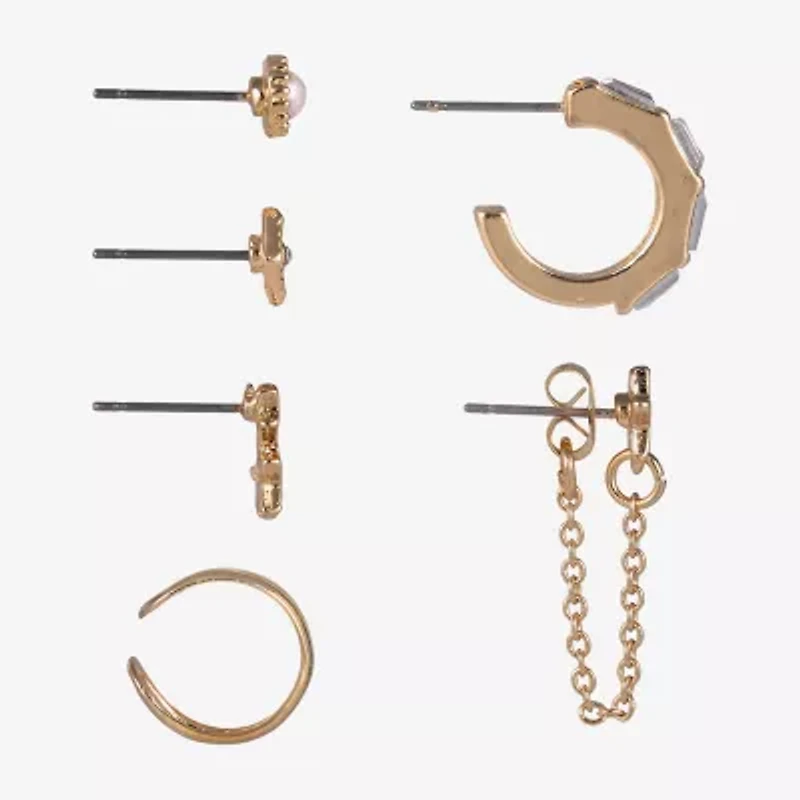 Arizona Gold Tone Womens 16mm Star Single Earring