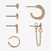 Arizona Gold Tone Womens 16mm Star Single Earring