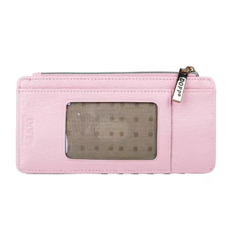 Dopp Leather Thin Card Case Womens Rfid Blocking Wallet
