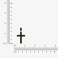 Mens 1/2 CT. T.W. Natural Diamond 10K Gold Cross Pendant
