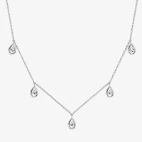 Yes, Please! (G / Si1-Si2) Womens 1/4 CT. T.W. Lab Grown White Diamond Sterling Silver 18 Inch Pendant Necklace