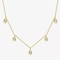 Yes, Please! (G / Si1-Si2) Womens 1/4 CT. T.W. Lab Grown White Diamond Sterling Silver 18 Inch Pendant Necklace
