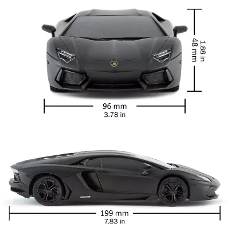 CMJ RC CARS Lamborghini Lp700-4 Black Licensed 1:24 Scale 2-pc. Car