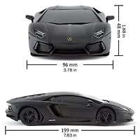 CMJ RC CARS Lamborghini Lp700-4 Black Licensed 1:24 Scale 2-pc. Car