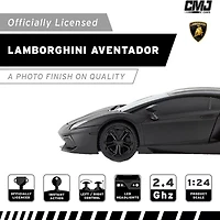 CMJ RC CARS Lamborghini Lp700-4 Black Licensed 1:24 Scale 2-pc. Car