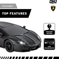 CMJ RC CARS Lamborghini Lp700-4 Black Licensed 1:24 Scale 2-pc. Car