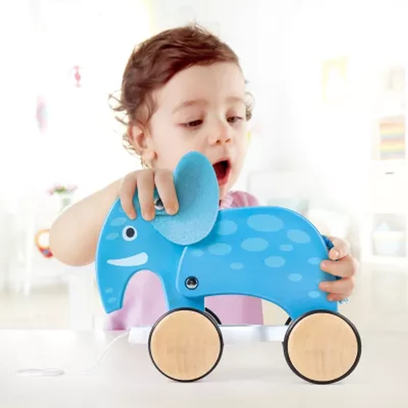 Hape Elephant Pull Discovery Toy
