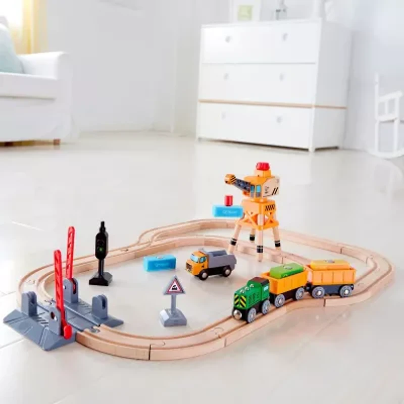 Hape Crossing & Crane Truck