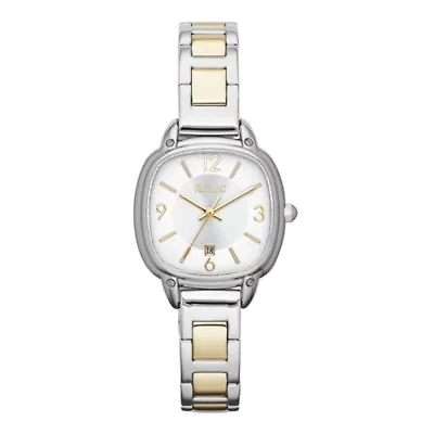 Relic By Fossil Womens Two Tone Stainless Steel Bracelet Watch Zr34244