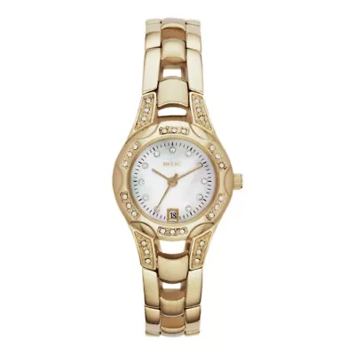 Relic® Charlotte Womens Gold-Tone Crystal-Accent Watch ZR12054