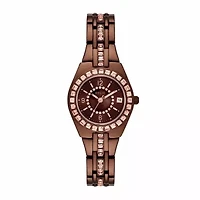 Relic By Fossil Womens Brown Bracelet Watch Zr12195