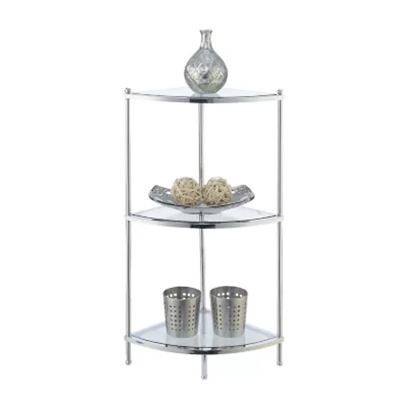 Convenience Concepts Royal Crest 3-Tier Corner Shelf