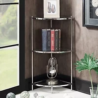 Convenience Concepts Royal Crest 3-Tier Corner Shelf