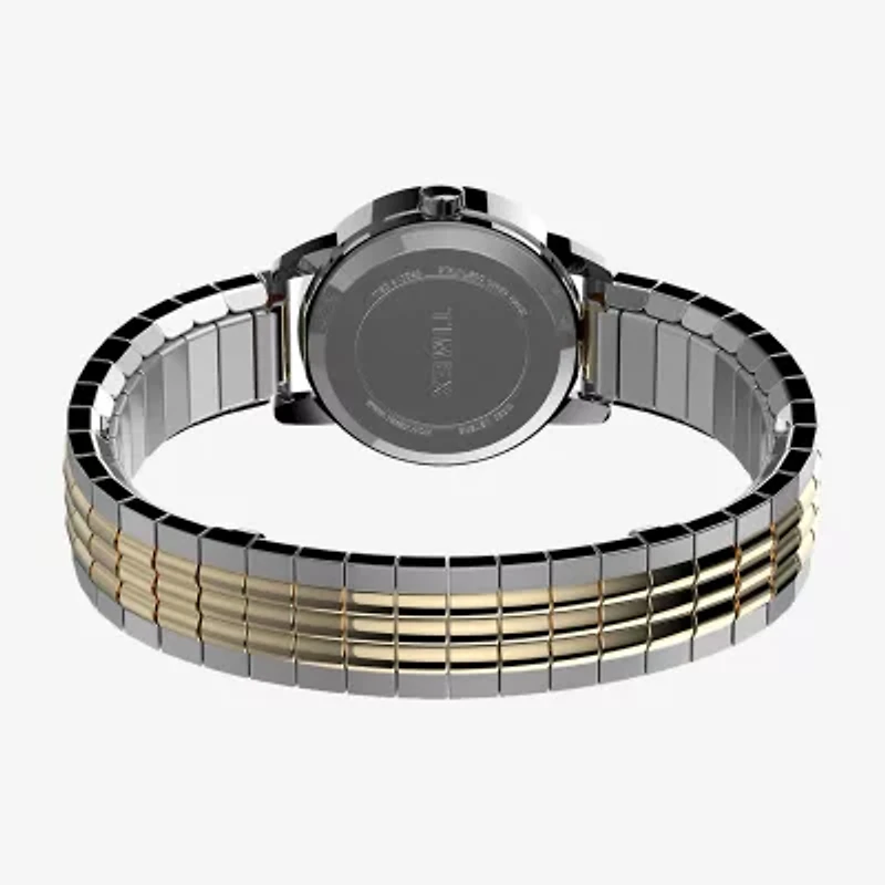 Timex Perfect Fit Unisex Adult Two Tone Stainless Steel Expansion Watch Tw2v05900jt