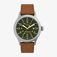 Timex Mens Brown Leather Strap Watch Tw4b23000jt