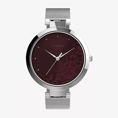 Timex Womens Silver Tone Stainless Steel Bracelet Watch Tw2v20600ji
