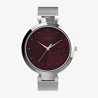 Timex Womens Silver Tone Stainless Steel Bracelet Watch Tw2v20600ji