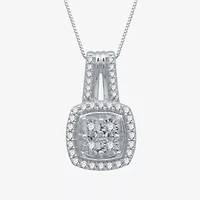(H-I / I1) Womens 1/4 CT. T.W. Lab Grown White Diamond Sterling Silver 18 Inch Pendant Necklace