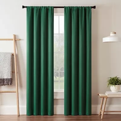 Eclipse Darrell Rod Pocket Blackout Single Curtain Panel