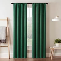 Eclipse Darrell Rod Pocket Blackout Single Curtain Panel